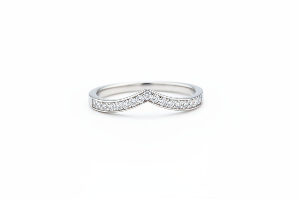 Impimo 0.15 CT Moissanite Round Cut Ring