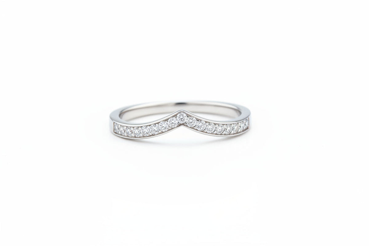 Impimo 0.15 CT Moissanite Round Cut Ring