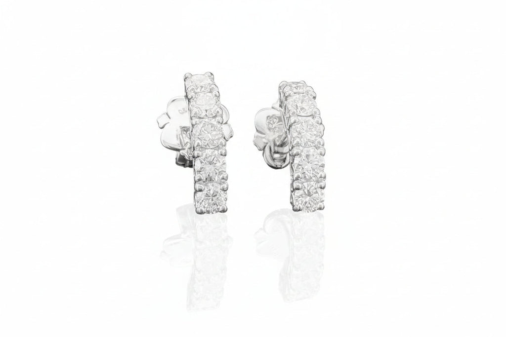 Impimo 1.1 CT (Pair) Lab-Grown Diamond Round Cut Earrings