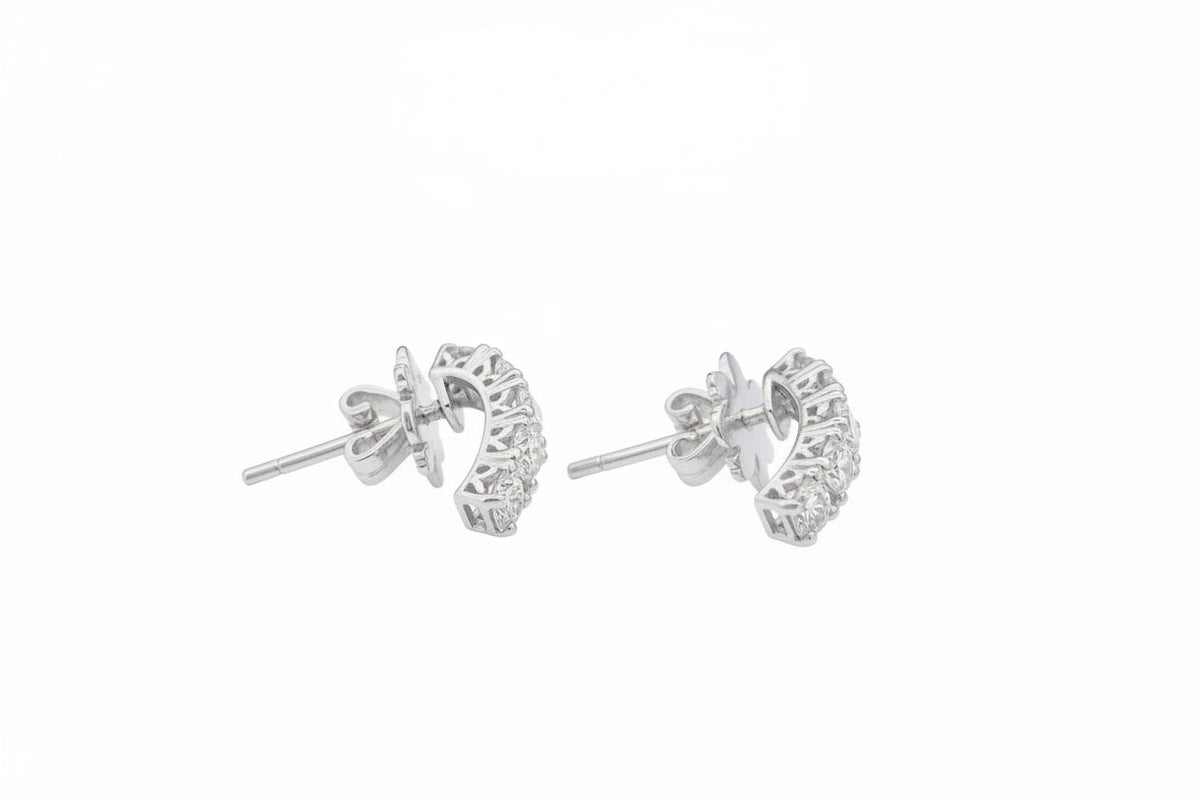 Impimo 1.1 CT (Pair) Lab-Grown Diamond Round Cut Earrings