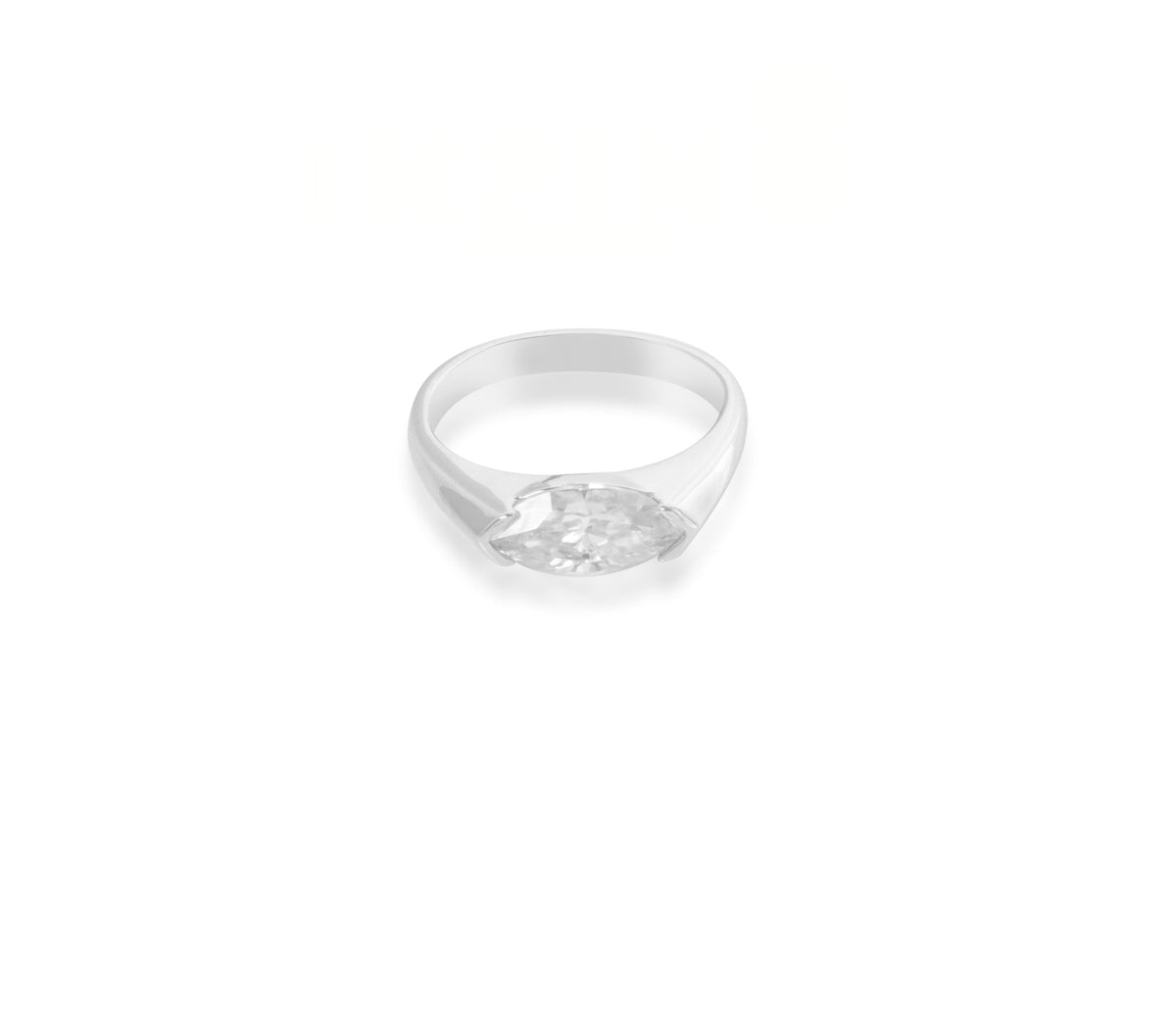 Impimo 1/2 CT Moissanite Marquise Cut Ring