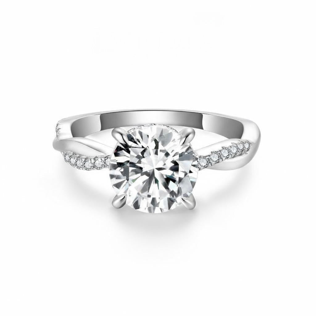 Impimo 2 CT Moissanite Multiple Shape Ring