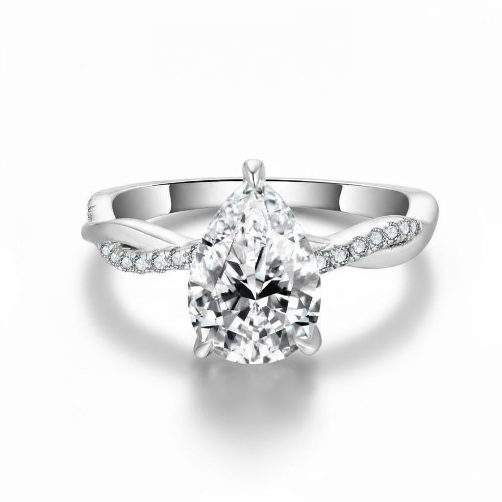 Impimo 2 CT Moissanite Multiple Shape Ring