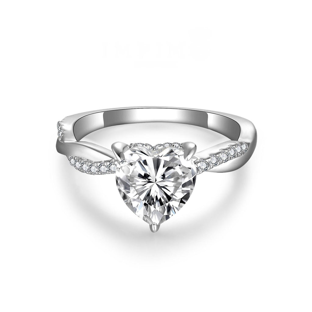 Impimo 2 CT Moissanite Multiple Shape Ring