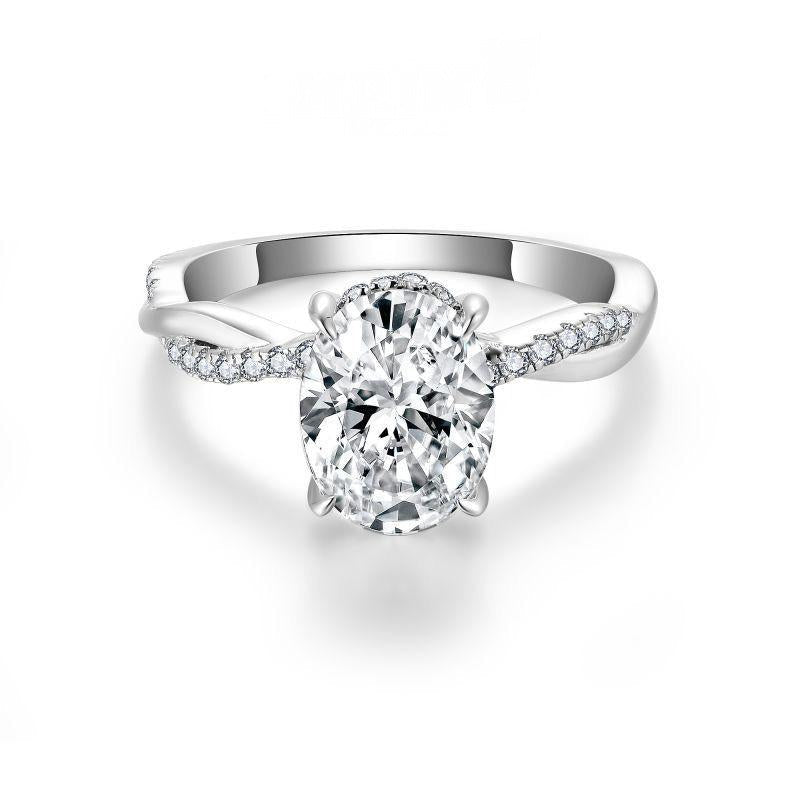 Impimo 2 CT Moissanite Multiple Shape Ring