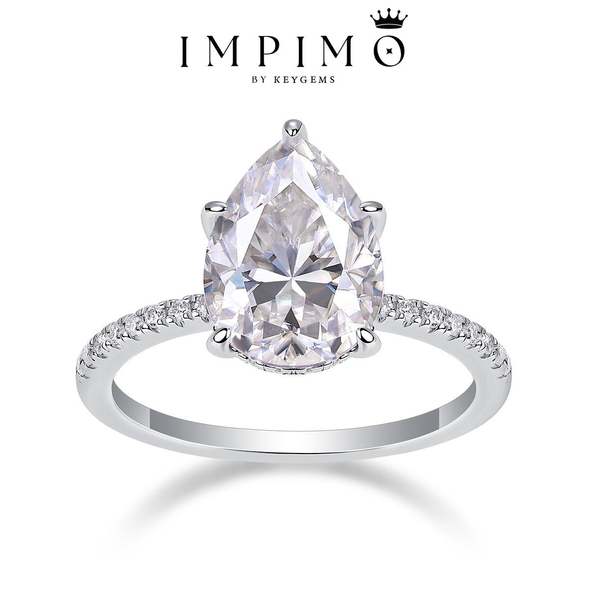 Impimo 1/2 CT Lab-Grown Diamond Round Multi Shapes Ring