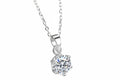 Impimo 1/2/3/5 CT Moissanite Round Cut Pendant