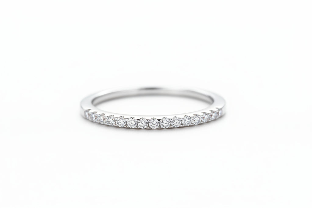 Impimo 0.25 CT Moissanite Round Cut Ring