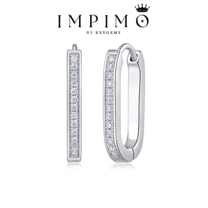 Impimo 0.15 CT (Total) Moissanite Round Cut Earrings
