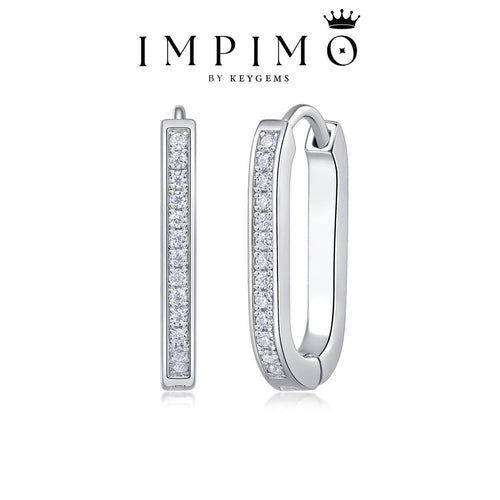 Impimo 0.15 CT (Total) Moissanite Round Cut Earrings