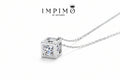 Impimo 1 CT Moissanite Round Cut Pendant