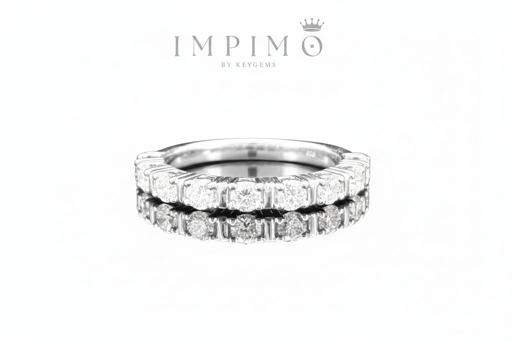 Impimo 0.9 CT Lab-Grown Diamond Round Cut Ring