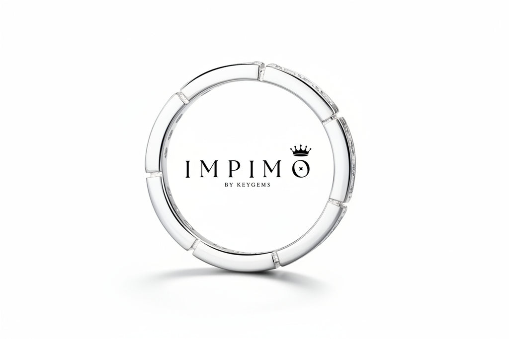 Impimo 0.55 CT Moissanite Round Cut Ring