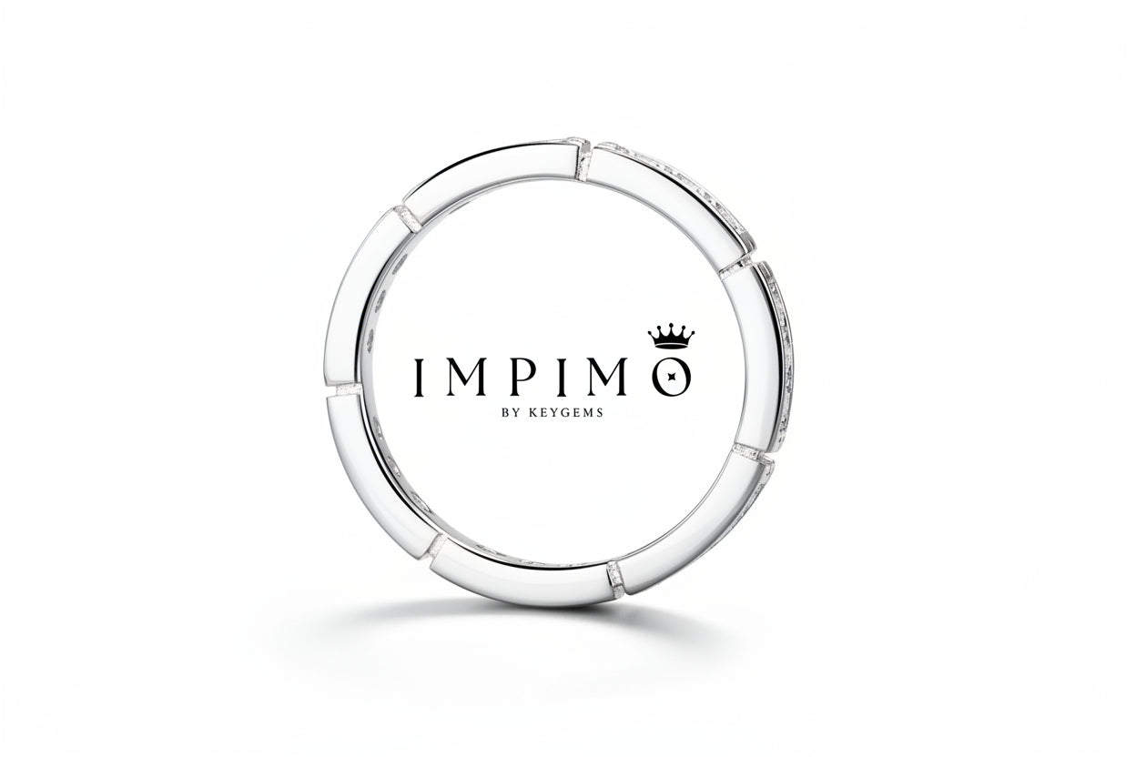 Impimo 0.55 CT Moissanite Round Cut Ring
