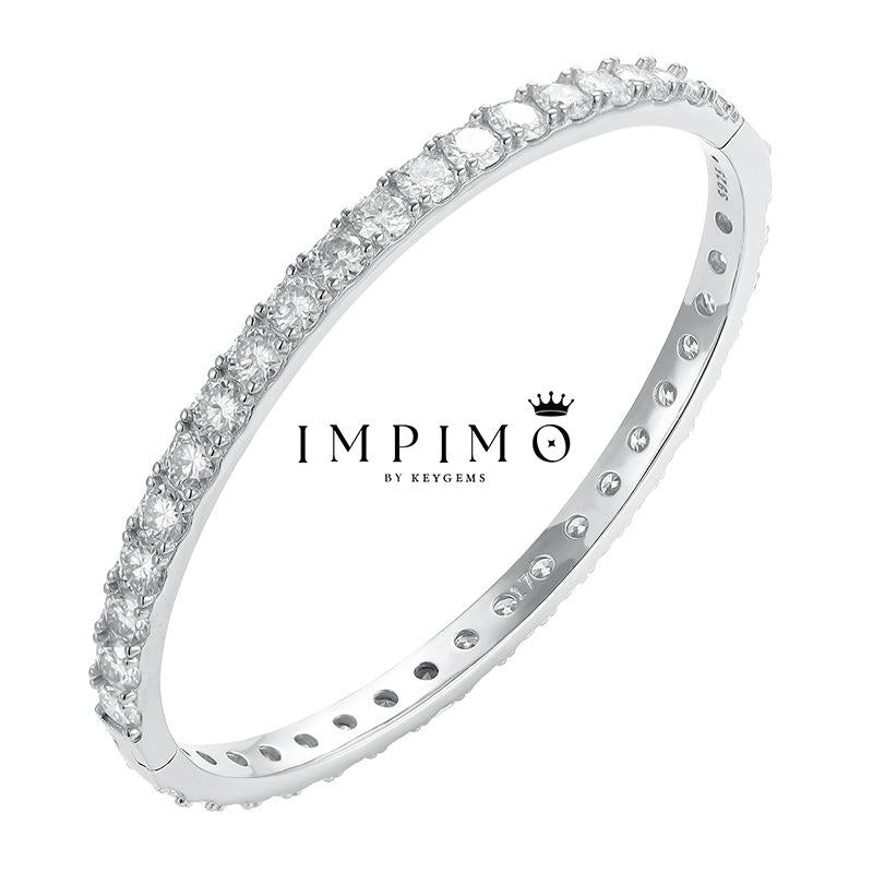 Impimo Moissanite 12 CTW Round Cut Bracelet