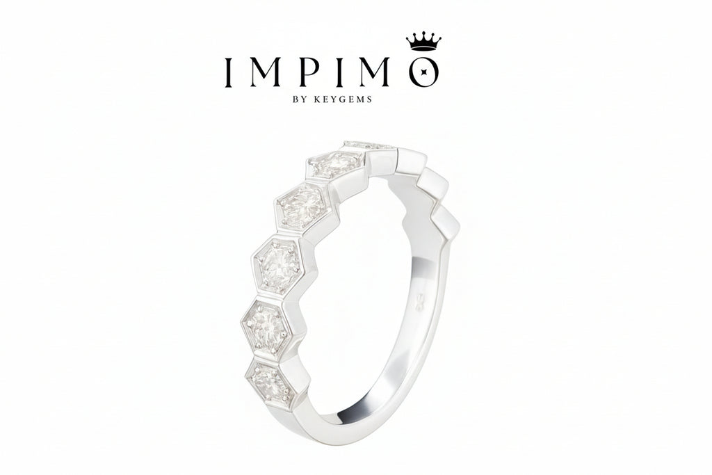 Impimo 0.7 CT Lab-Grown Diamond Round Cut Ring