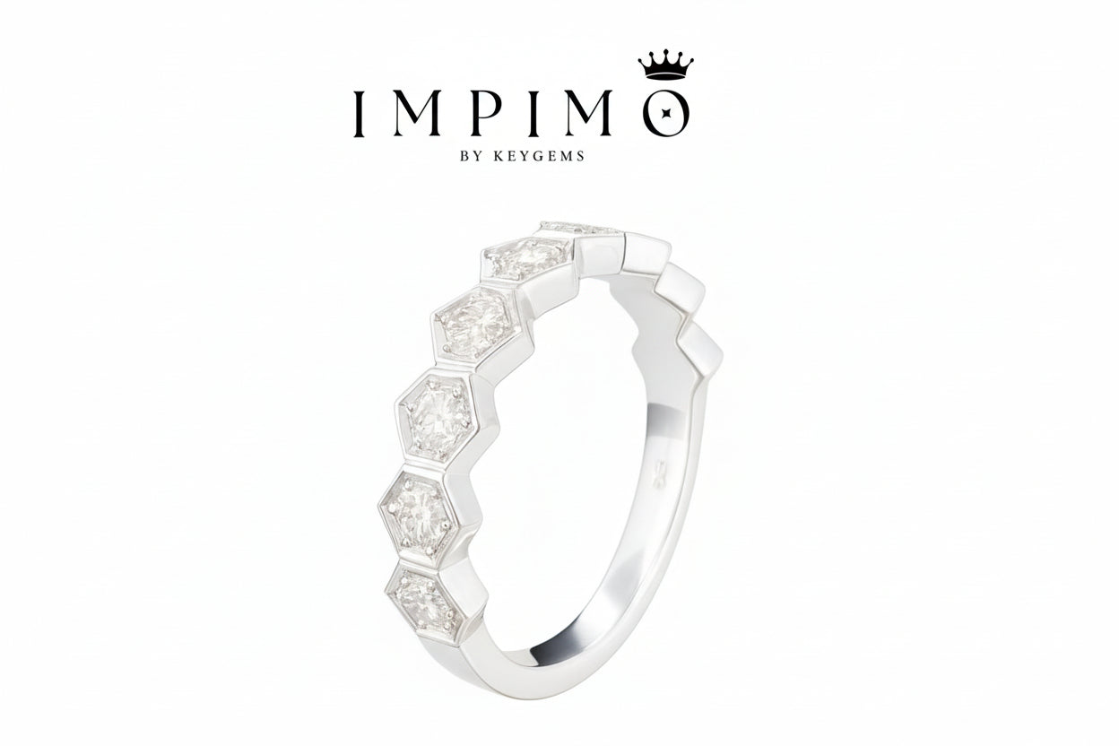 Impimo 0.7 CT Lab-Grown Diamond Round Cut Ring