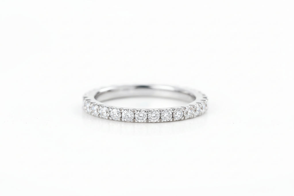 Impimo 0.9 CT Moissanite Round Cut Ring