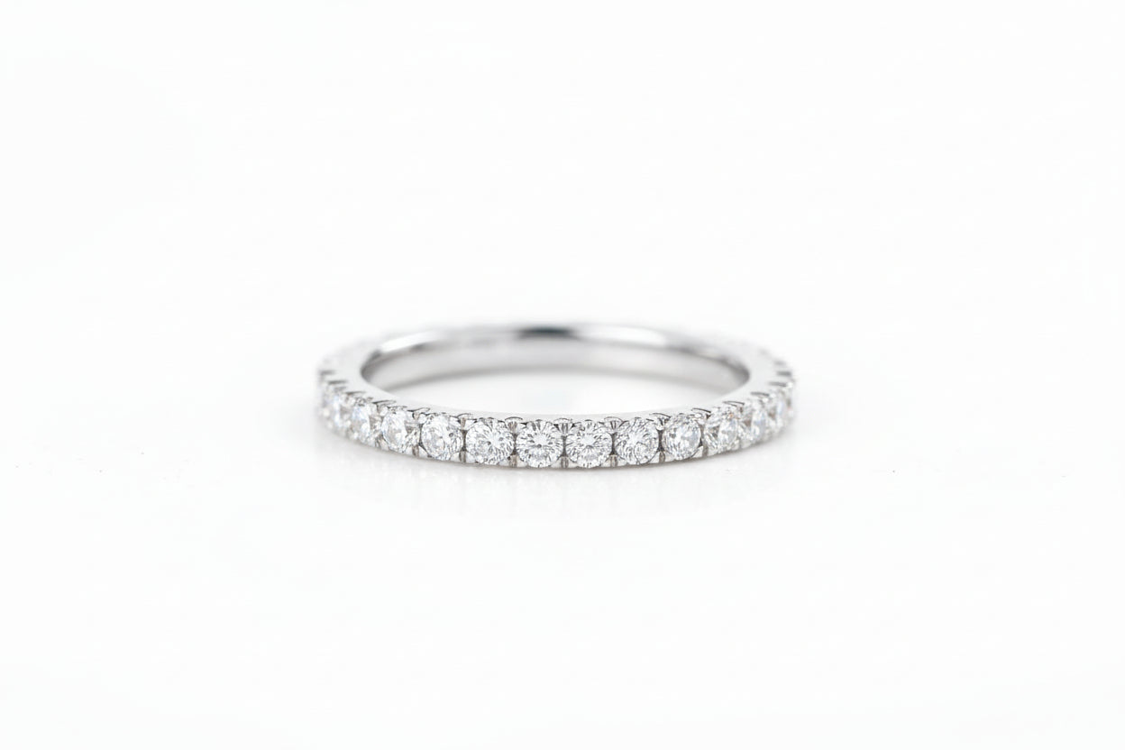 Impimo 0.9 CT Moissanite Round Cut Ring