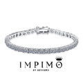 Impimo Moissanite Over 5 CT Round Cut Tennis Bracelet