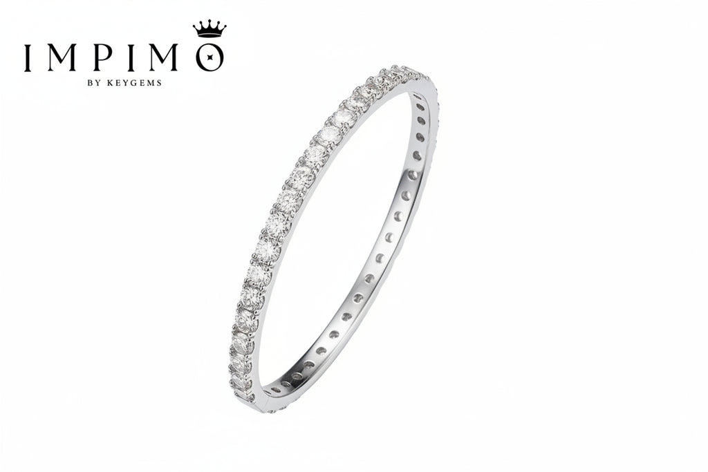 Impimo Moissanite 12 CTW Round Cut Bracelet