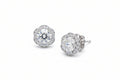 Impimo 2.3 CT (Total) Moissanite Round Cut Earrings