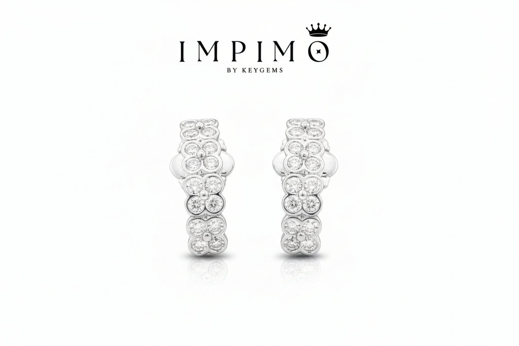 Impimo Lab-Grown Diamond Round Cut Earrings