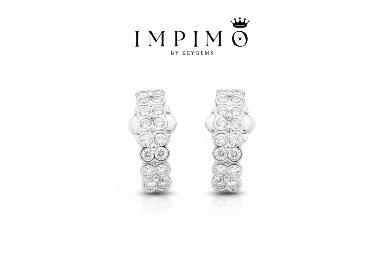 Impimo Lab-Grown Diamond Round Cut Earrings