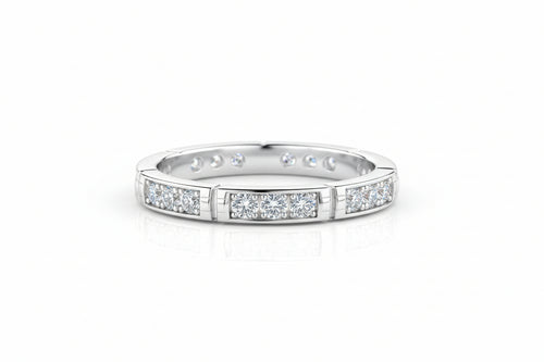 Impimo 0.55 CT Moissanite Round Cut Ring