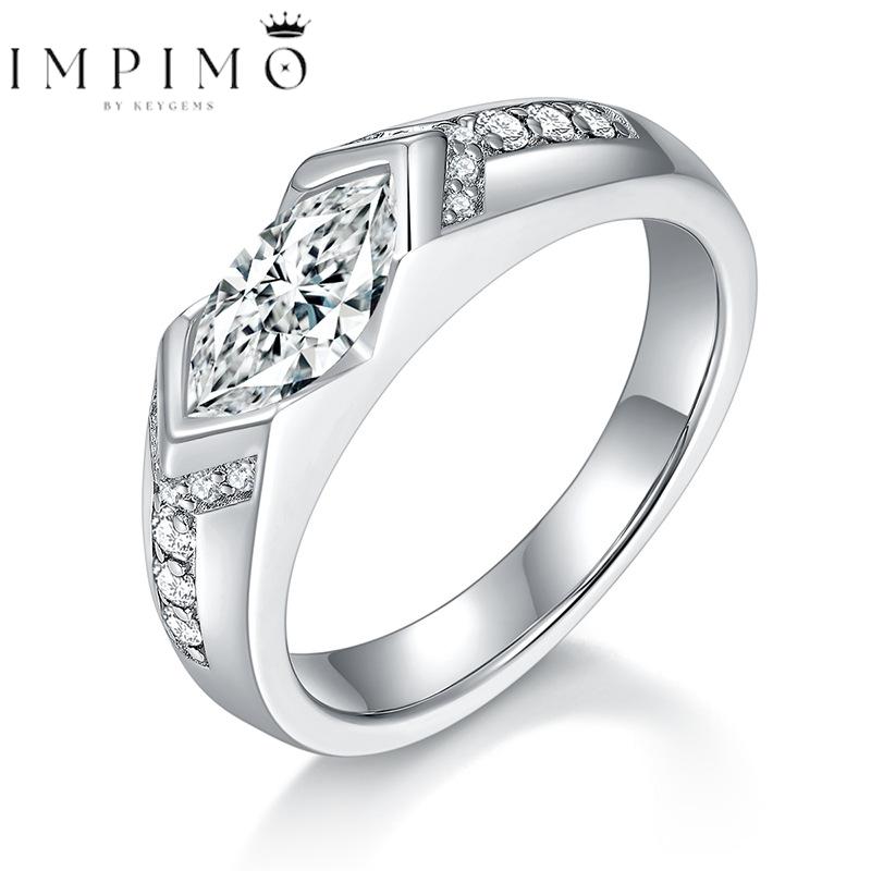 Impimo 1 CT Moissanite Marquise Cut Ring