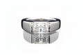 Impimo 1/2 CT Moissanite Radiant Cut Ring