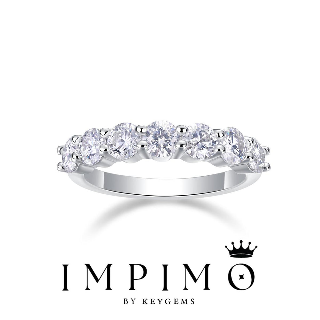 Impimo Lab-Grown Diamond Round Cut Ring & Tennis Bracelet