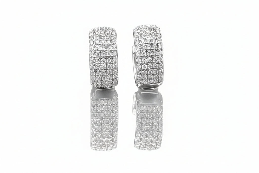 Impimo 0.6 CT (Pair) Moissanite Round Cut Earrings