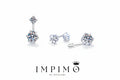 Impimo 2.6 CT (Pair) Moissanite Round Cut Earrings