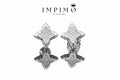Impimo 0.3 CT (Pair) Moissanite Round Cut Earrings