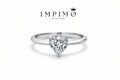 Impimo 0.5/1/2 CT Moissanite Heart Cut Ring