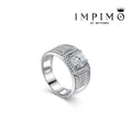 Impimo 1/2 CT Moissanite Round Cut Ring