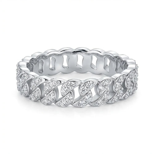 Impimo 0.45 CT Moissanite Round Cut Ring