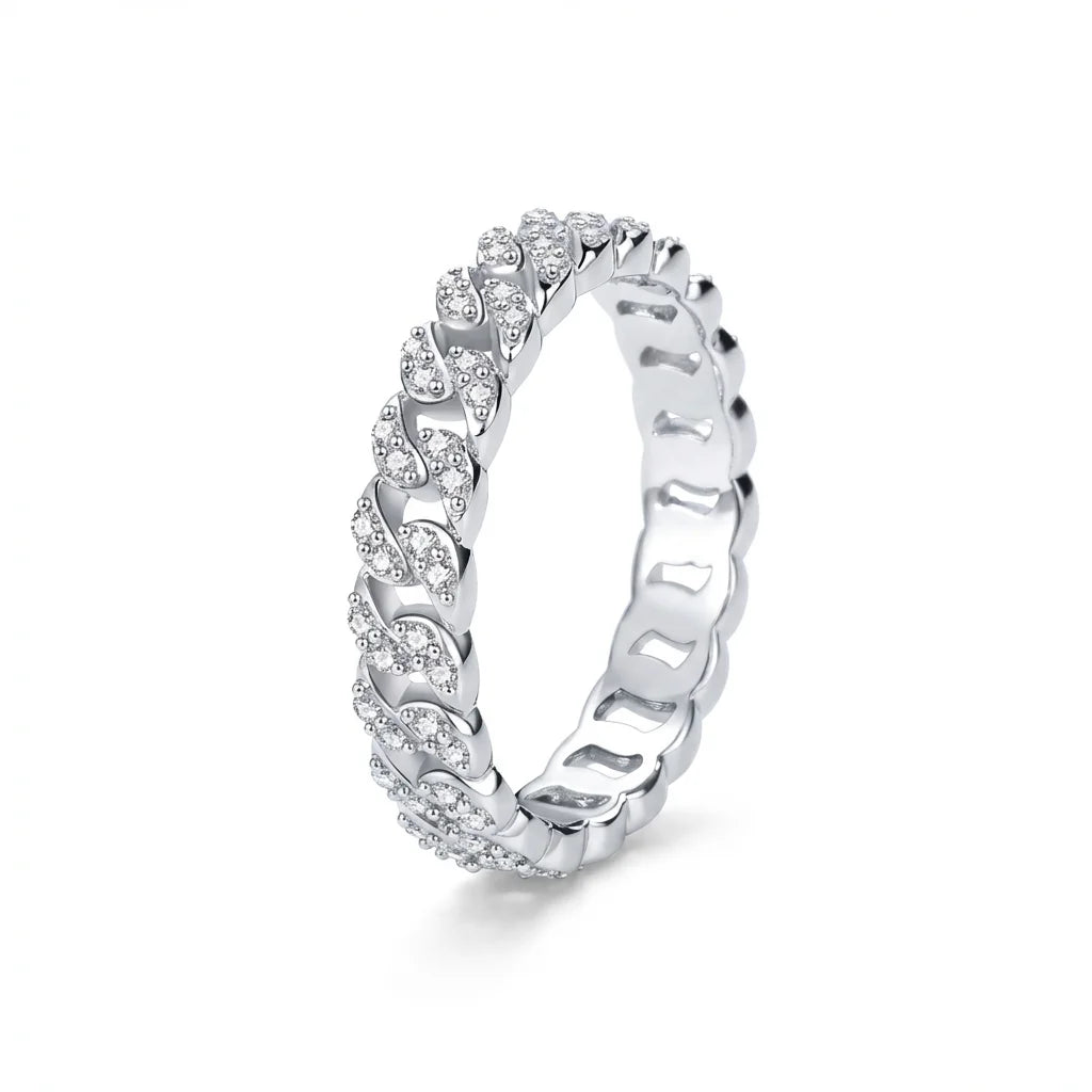 Impimo 0.45 CT Moissanite Round Cut Ring