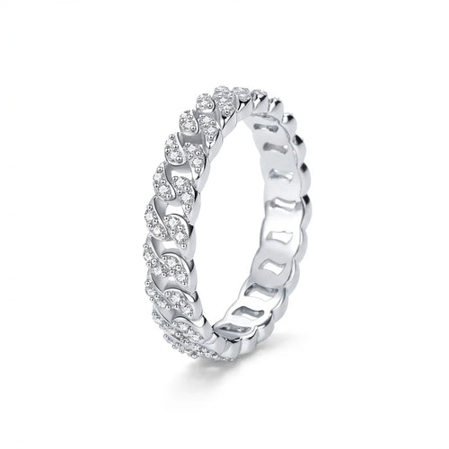 Impimo 0.45 CT Moissanite Round Cut Ring