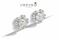 Impimo Moissanite Round Cut Earrings