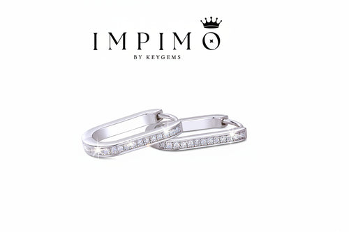 Impimo 0.15 CT (Total) Moissanite Round Cut Earrings