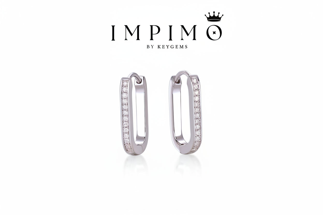 Impimo 0.15 CT (Total) Moissanite Round Cut Earrings