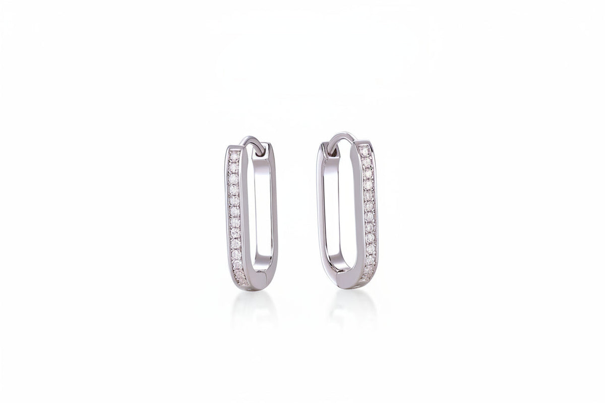 Impimo 0.15 CT (Total) Moissanite Round Cut Earrings