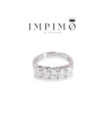 Impimo 2.5 CT (Total) Moissanite Oval Cut Ring