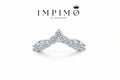 Impimo 0.9 CT (Total) Moissanite Round Cut Ring