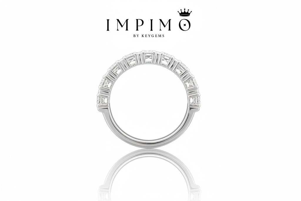 Impimo 0.9 CT Lab-Grown Diamond Round Cut Ring