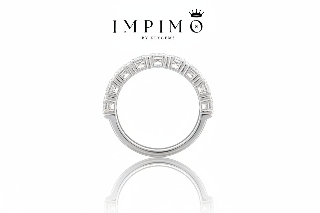 Impimo 0.9 CT Lab-Grown Diamond Round Cut Ring