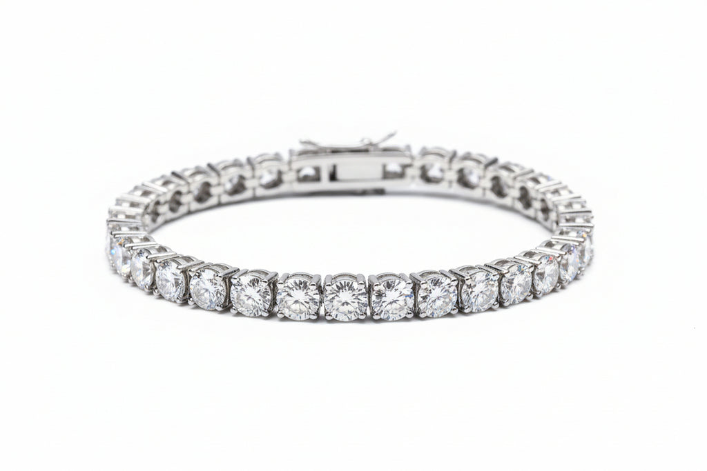 Impimo Moissanite 14 CTW Round Cut Tennis Bracelet