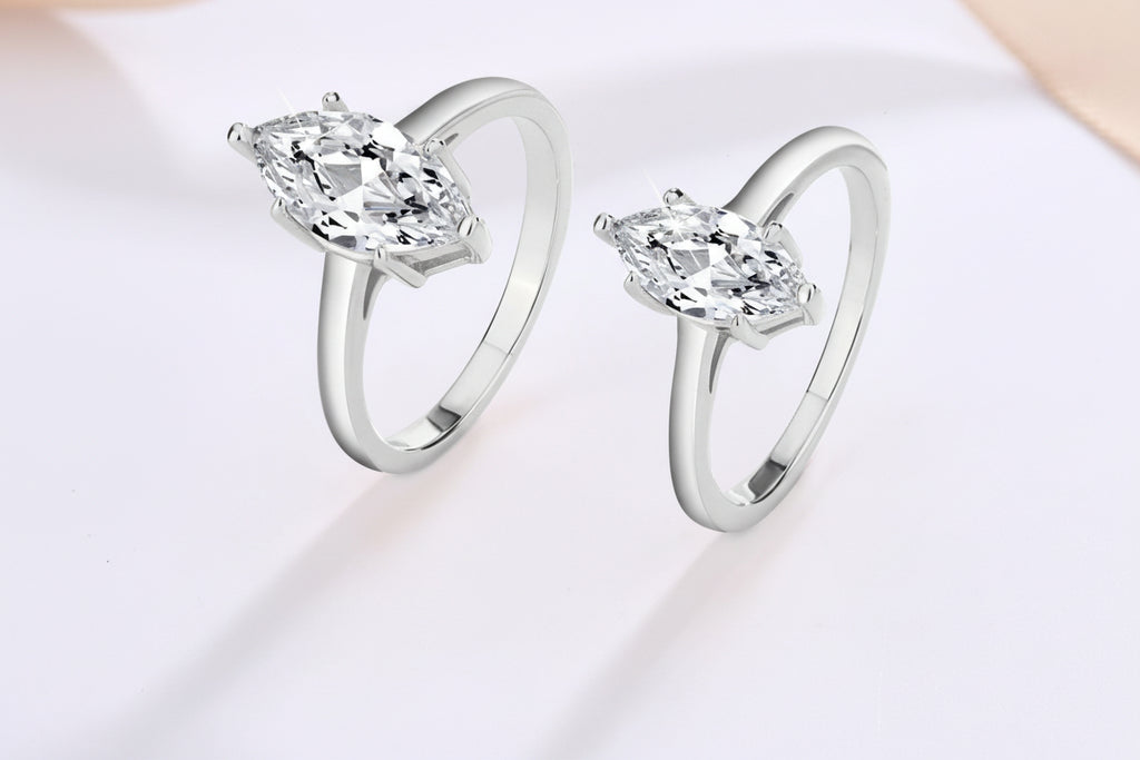 Impimo 1/2 CT Moissanite Multiple Shape Ring